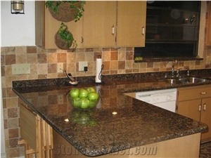 Baltic Brown Granite Slabs & Tiles, Finland Brown Stone,Baltic Brown Polished Cover,Kitchen with Baltic Brown Granite