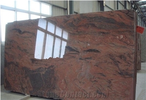 Multi Colour Red,China Multicolor Indiano Rosso, Own Factory and Quarry Advantage Big Slab for Cut to Size, Customized Size Tile Slab, Stair