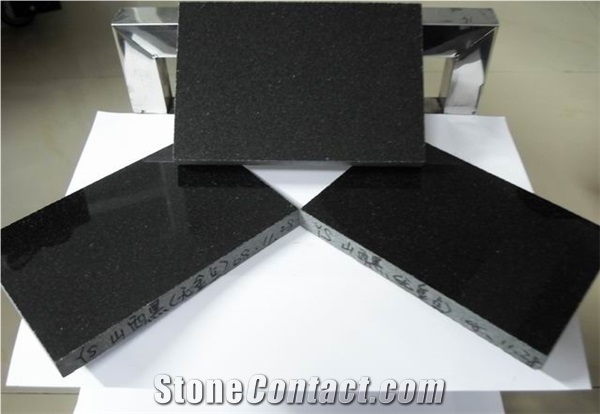 Polished Shanxi Black Granite Tile,China Natural Building Stones Shanxi Black Granite Polished Slabs & Tiles