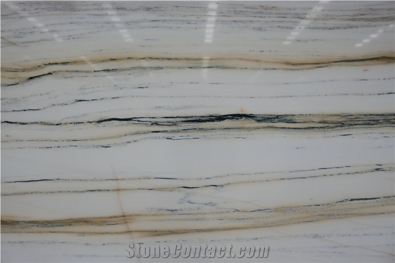 White Sierra Marble,Gold Vein White Marble Slabs & Tiles