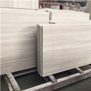 Cheapest Price for Guizhou White Wooden Marble Wooden Grain Marble Floor Tile