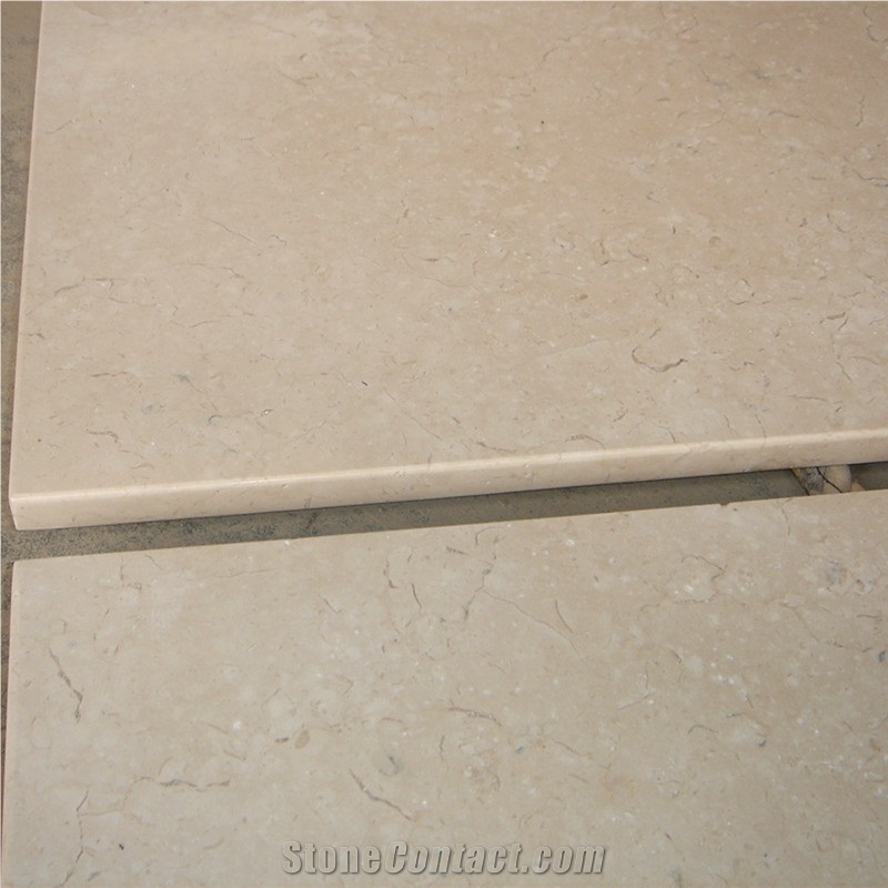 Egypt Sunny Beige Marble Floor Honed Light Beige Marble Tile