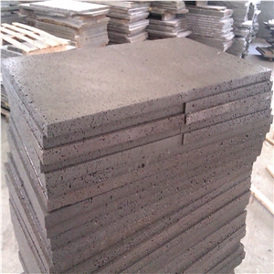 Ex-Price Hot Sale Honed Grey Basalt Floor Hainan Grey Basalt Paver