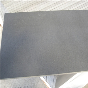 Honed Black Basalt Floor Tile Black Andesite Stone Wall Paver