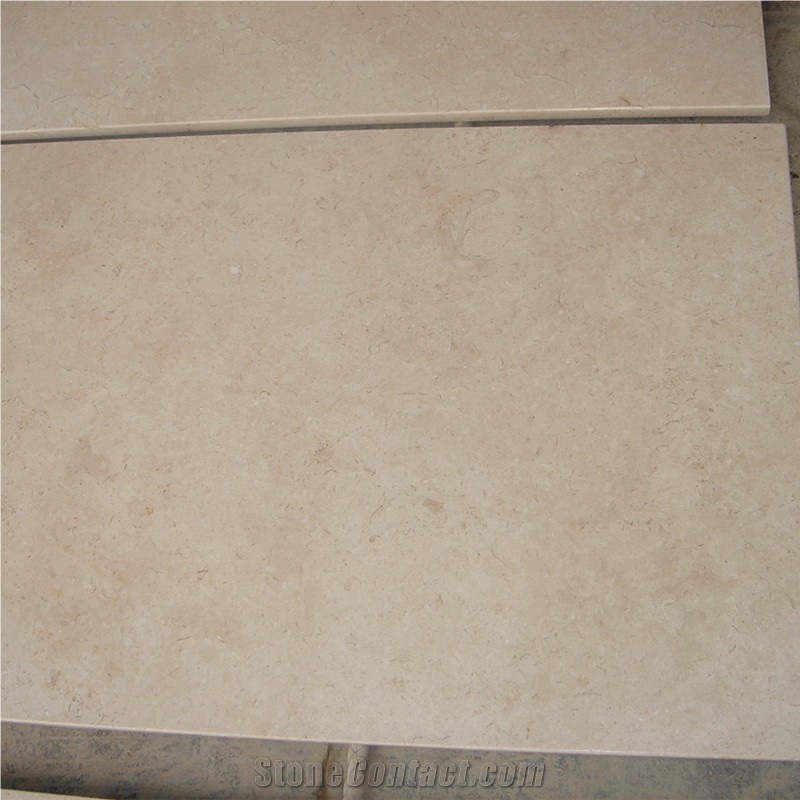 Honed Sunny Yellow Marble Sunny Beige Marble 2cm Big Slabs from Egypt