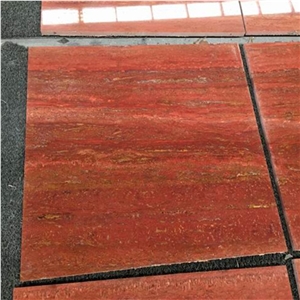 Hot Sale 60x60cm Polished Iran Red Travertine Floor Tile