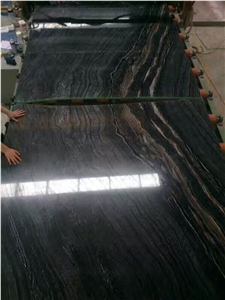 Black and White Marble Wood Texture Marble, Ancient Wood Marble Slabs ,Kenya Black ,Silver Wave,Forest Tree Marble Slabs