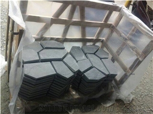 Black Slate Flagstone/Black Slate Crazy Stone Pavers/Slate Floor Tiles/Slate Wall Tiles/Slate Tiles/Slate Covering/Slate Floor Covering