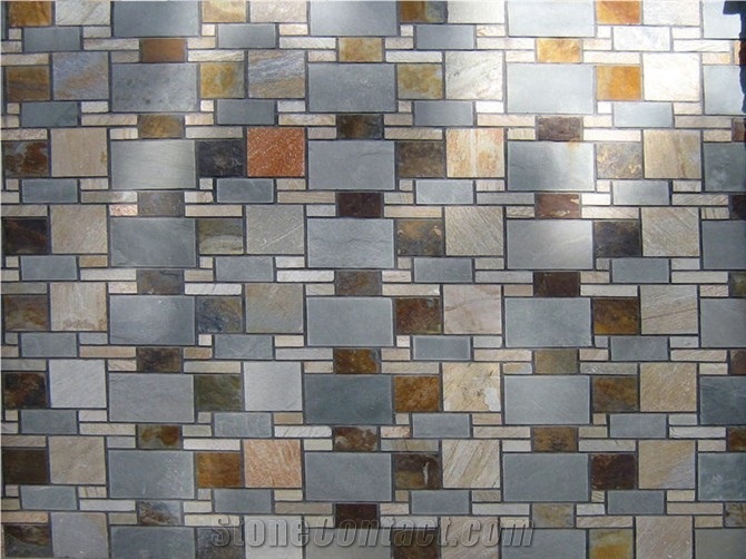 China Brick Mosaic ,Slate Mosaic ,Split Face Mosaic ,Tumbled Mosaic ,Wall Mosaic Pattern