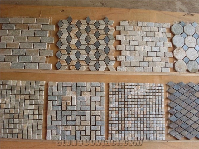 China Brick Mosaic ,Slate Mosaic ,Split Face Mosaic ,Tumbled Mosaic ,Wall Mosaic Pattern