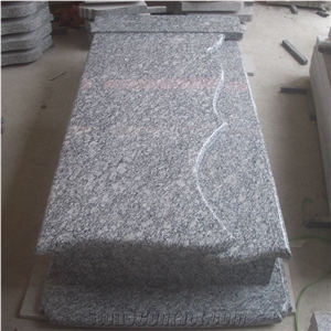 Chinese Spray White Granite Monument/Granite Monument/Granite Tombstone/Tombstone/Monument