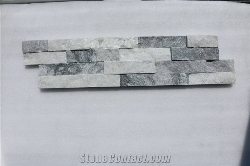 Cloudy Grey Marble Culture Stone, Wallstone, Ledgstone Panel, Split Face Loose Stone
