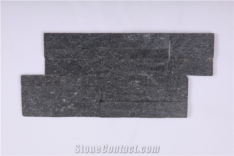 Coal Black Quartzite Flexible Stone Veneer