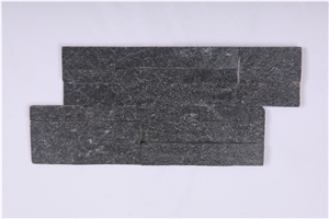 Coal Black Quartzite Flexible Stone Veneer