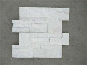 Pure White Quartzite Wallstone, Pure White Ledgeston , Wall Cladding , Exposed Wall Stone