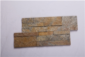 Rusty Quartzite Culture Stone, Ledgstone Panel, Exposed Loose Stone