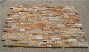 Rusty Slate Cultured Stone,Multicolor Culture Ledge Stone , Slate Wall Decoration Panel , Rusty Corner and Flat Stone Veneer , Corners