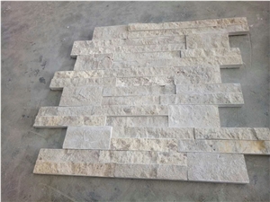Travertine Ledgestone Tile, Travertina Culture Stone, Stone Wall Decor, Wall Cladding, Split Face Culture Stone,