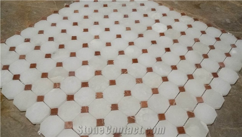 White Onyx Mosaic, Wall Mosaic, Flooring Mosaic, Mosaic Pattern