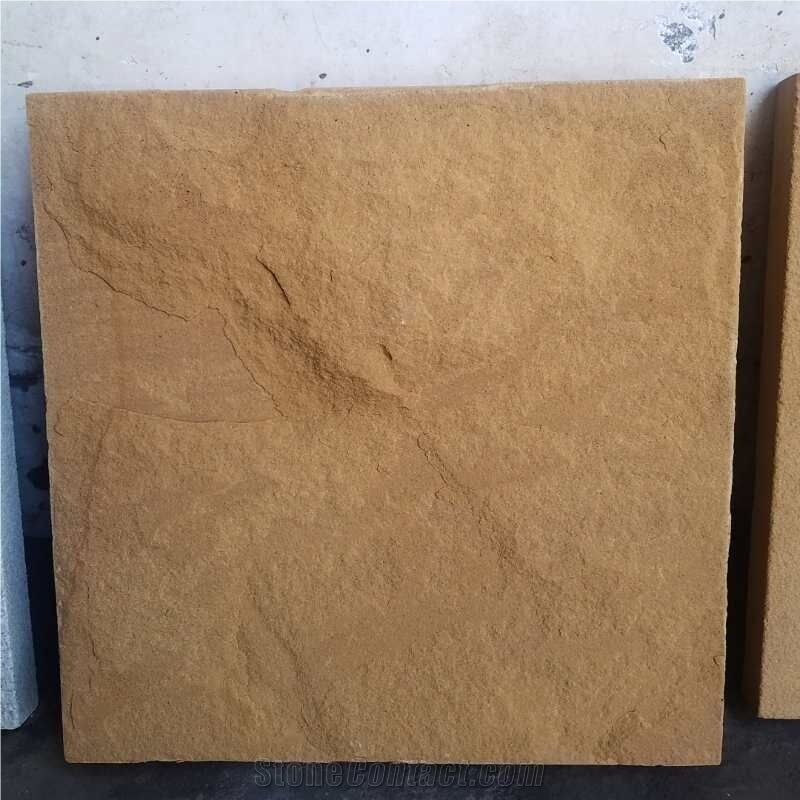 Yellow Sandstone Tile, Natural Surfaces Tile, Sandstone Tile, Sandstone Slab, Sandstone Wall and Flooring Covering Tile