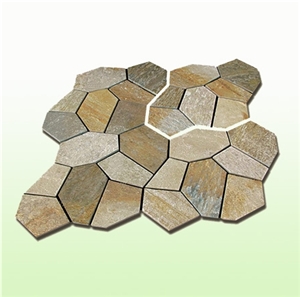 Yellow Slate Tiles, Yellow Wood Slate Wall and Flooring Tiles , P014 Golden Yellow Wooden Slate Paving Flooring and Walling Tiles, Slate Tiles