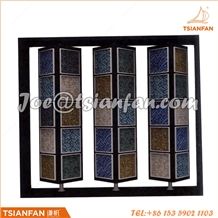High Quality Rotatable Custom Metal Mosaic Display Shelf