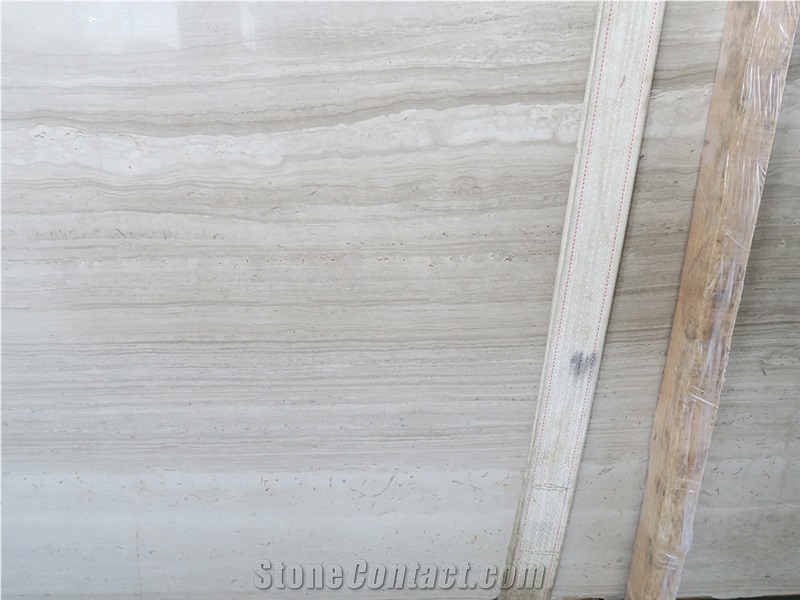 China Supplier China Wood Marble Quarry Owner Polished Marble Slabs White Wood Grain Stone Marble