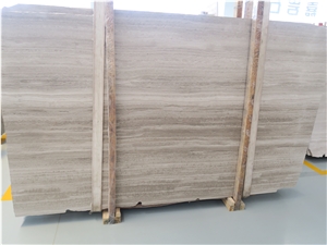 China Wooden Marble Qurry Owner White Wooden Marble Ash Timber Marble Eramosa Sliver Marble Vein Cut Slab