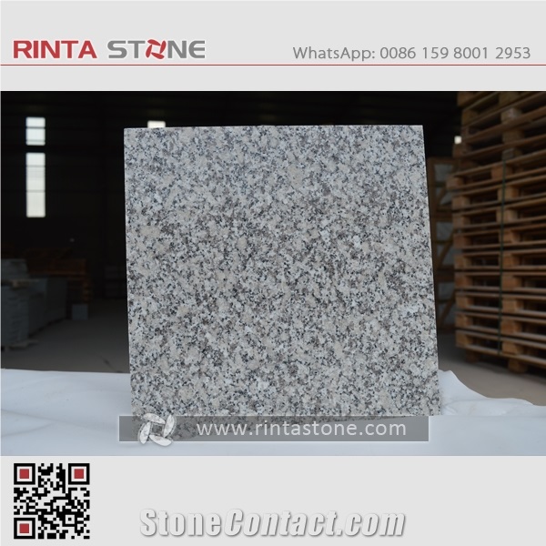 China Grey Granite G602 White Snow Slabs Tiles Kerbstone Cheaper White Stone Light White Royal White New Gray G603 Big Flower Padang White Stone