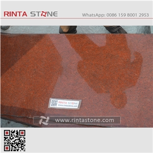 Dyed Red Granite China Taiwan Red Painted Chili Imperial Granite Tiles Slabs Countertops Cheapest Red Stone Cheaper Pure Absolute Red Stone Oil Red