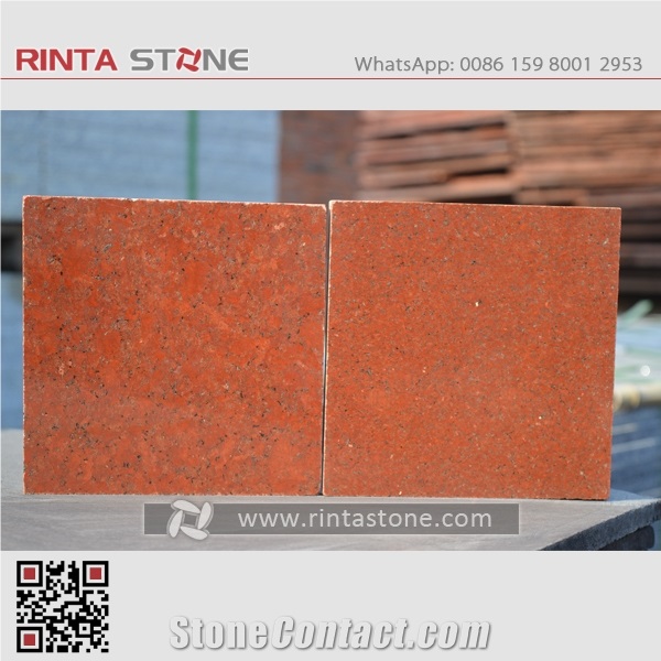 Dyed Red Granite China Taiwan Tianshan Red Painted Chili Imperial