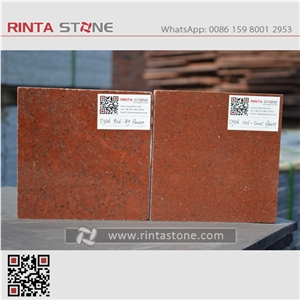 Dyed Red Granite China Taiwan Tianshan Red Painted Chili Imperial Tiles Slabs Countertops Cheapest Red Stone Cheaper Pure Absolute Red Stone Oil Red