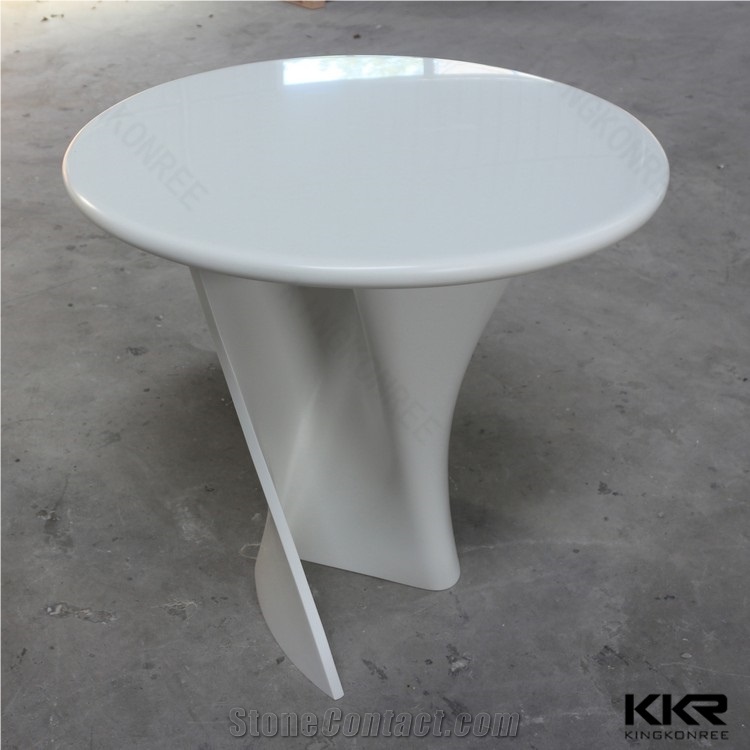 Cafe Style Oval Marble Stone Top Dining Table With Chairs