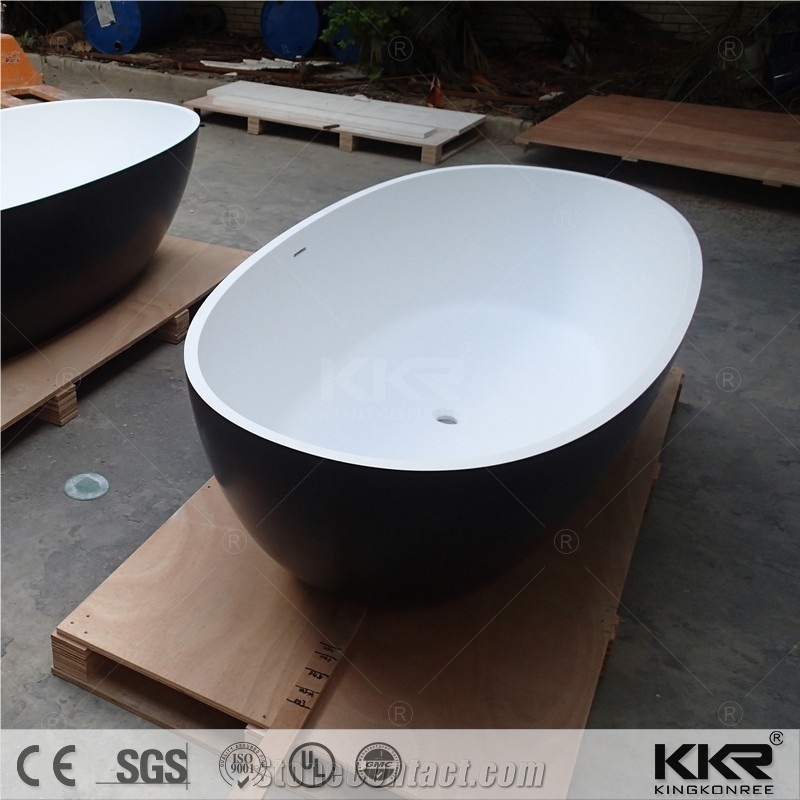 Customized Kkr Modern Freestanding White Artificial Corian Solid