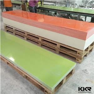 Solid Surface Bathroom Wall Covering Solid Surface Sheets,Kkr Decorative Solid Surface Interior Resin for Wall Panels