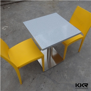 Solid Surface Stone Table Acrylic Crystal Dining Table and Chairs