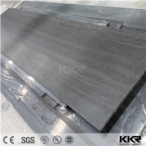 Wholesale Black Color Modified Acrylic Solid Surface Sheets, Pure Acrylic Solid Surface Slabs