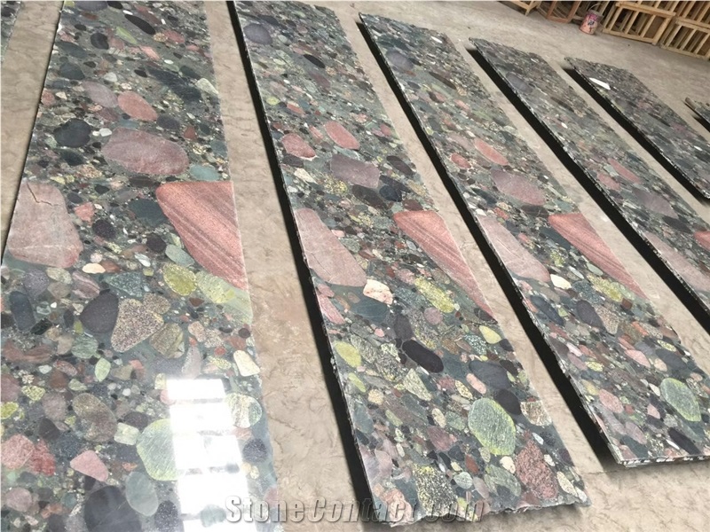 China Verde Marinace Green Granite Stone Slab & Tiles