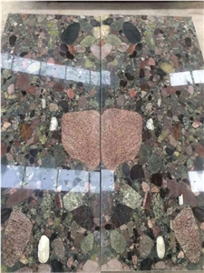China Verde Marinace Green Granite Stone Slab & Tiles