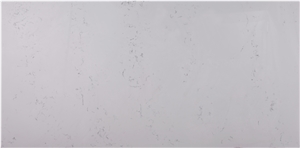 Engineered/Artificial Quartz Stone Super White Marble Look Solid Surface Polished Slab