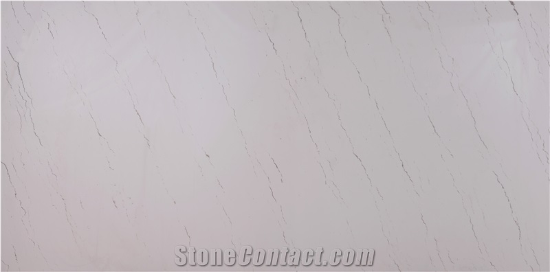 Marble Look White Quartz Stone Kitchen Islands Top,Engineered Stone Silestone,Wall Covering Customized Work Top