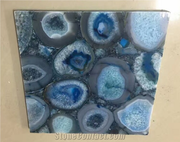 Natural Agate Stone with Various Colors, Charming Purple Agate Stone Slabs, Semiprecious Stone Slabs