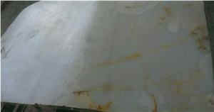 1.2cm 1.5cm Lady Dream White Onyx Slabs and Wall Tiles for Highly Decoration