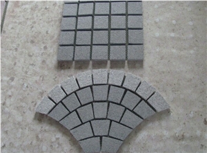 Fan Shaped G682 G654 Paving Stone G682 Red Porphyry Paving Stone Paving Sets