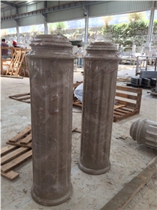 Marble Balustrade and Railings,Outdoor Balustrade,Balustrade and Handrail Set,Marble Pillars,Small Polished Carved Column
