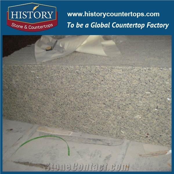 3cm Cheap Popular Brazil Granite Stone Giallo Cecilia Big Slabs for Countertop and Worktop with Good Price in Usa Kitchen Decoration