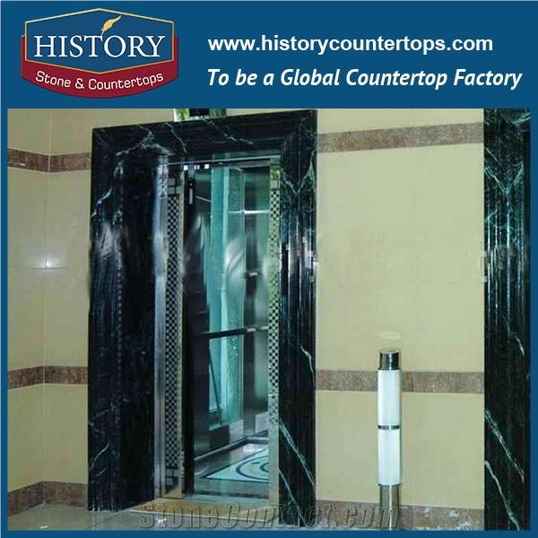 Black Marble Natural Stone Designs Factory Price Interior Door Frames, Carving Elevator Entrance Commercial Door Surrounds