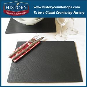 Black Slate Plates with String Handles, Kitchen Accessories Sales in China