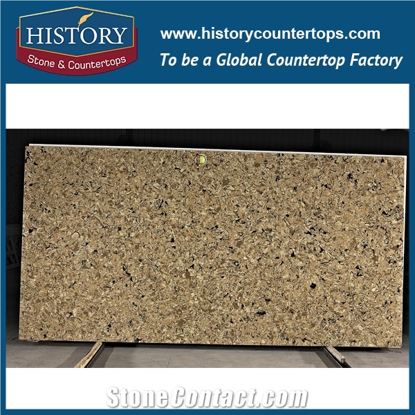 Bole Historystone with Polishing Surface Artificilal Brazil Granite Quartz Stone Tile and Slab for Flooring or Interior Applications.