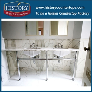 Calacatta Classico Marble,Carrara White Marble for Bathroom Vanity Top